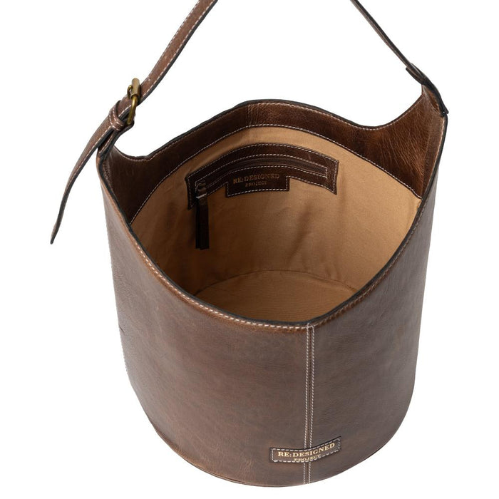 Project 26 Small Bucket Bag (Woodsmoke)-Knitting Bag-RE:DESIGNED-Wild & Woolly Yarns
