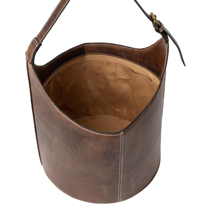Project 26 Small Bucket Bag (Woodsmoke)-Knitting Bag-RE:DESIGNED-Wild & Woolly Yarns