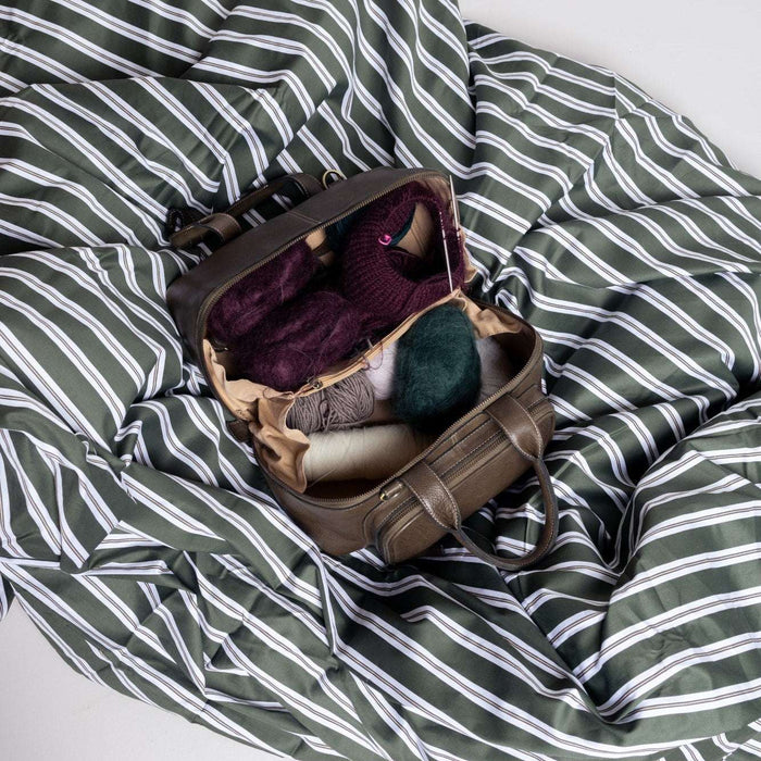 Project 39 Knitting Project Bag (Dark Green)-Knitting Bag-RE:DESIGNED-Wild & Woolly Yarns