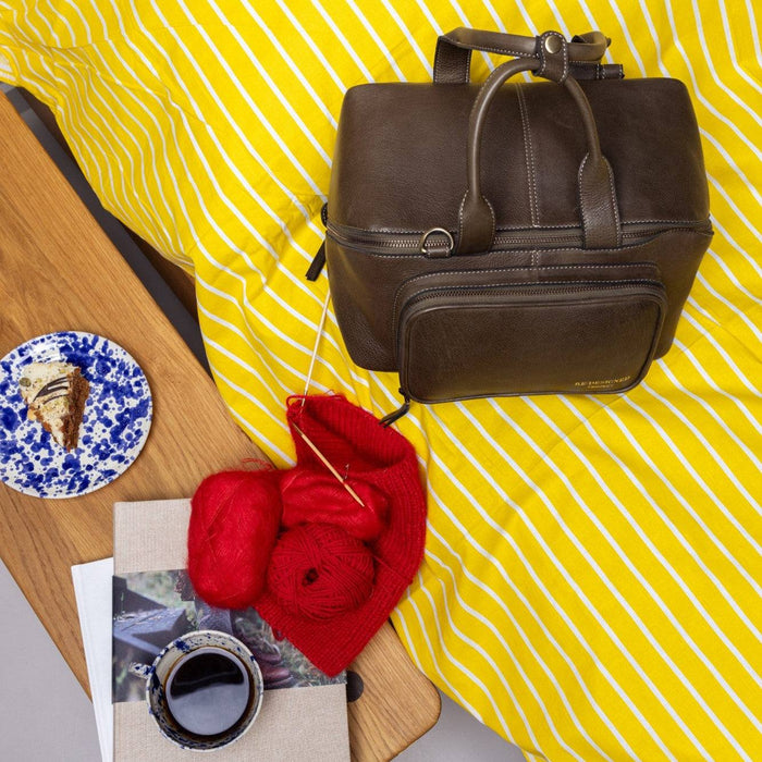 Project 39 Knitting Project Bag (Dark Green)-Knitting Bag-RE:DESIGNED-Wild & Woolly Yarns