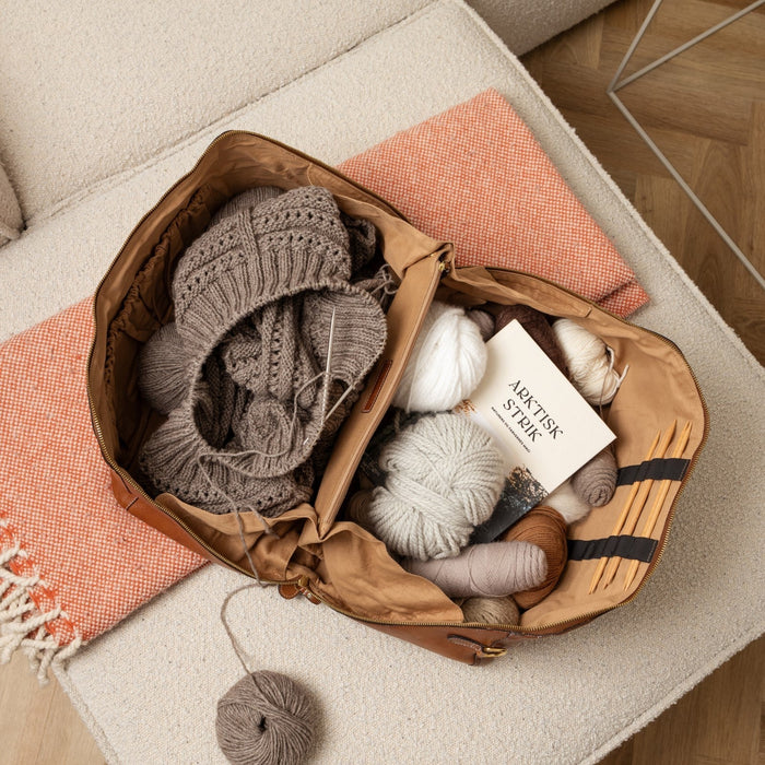 Project 40 Knitting Project Bag (Walnut)-Knitting Bag-RE:DESIGNED-Wild &amp; Woolly Yarns