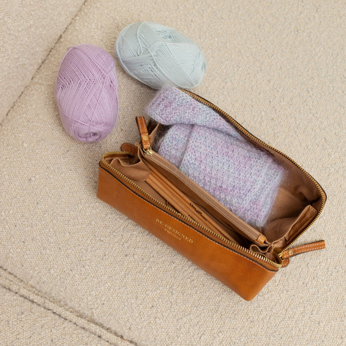 Project 41 Knitting Project Bag (Burned Tan)