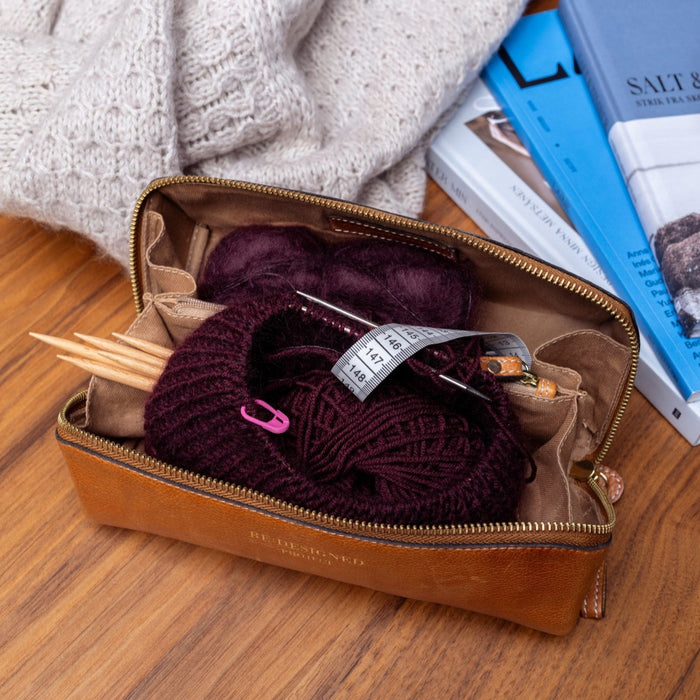 Project 41 Knitting Project Bag (Burned Tan)