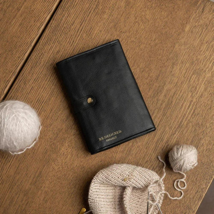 Project 7 Circular Needle Knitting Case (Black/Gold)-Knitting Bag-RE:DESIGNED-Wild & Woolly Yarns