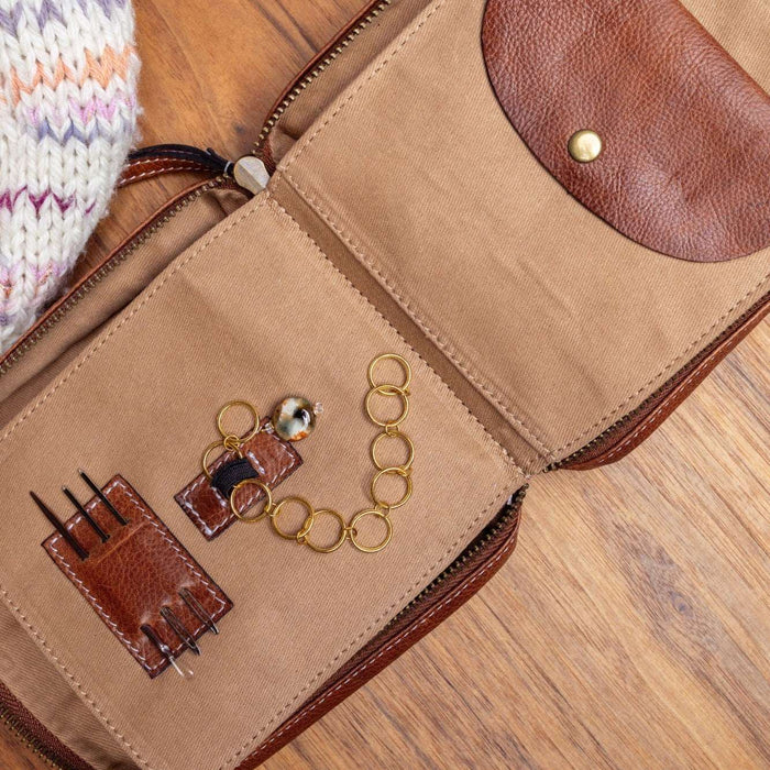 Project 83 Needle Organiser (Walnut)-Knitting Bag-RE:DESIGNED-Wild & Woolly Yarns