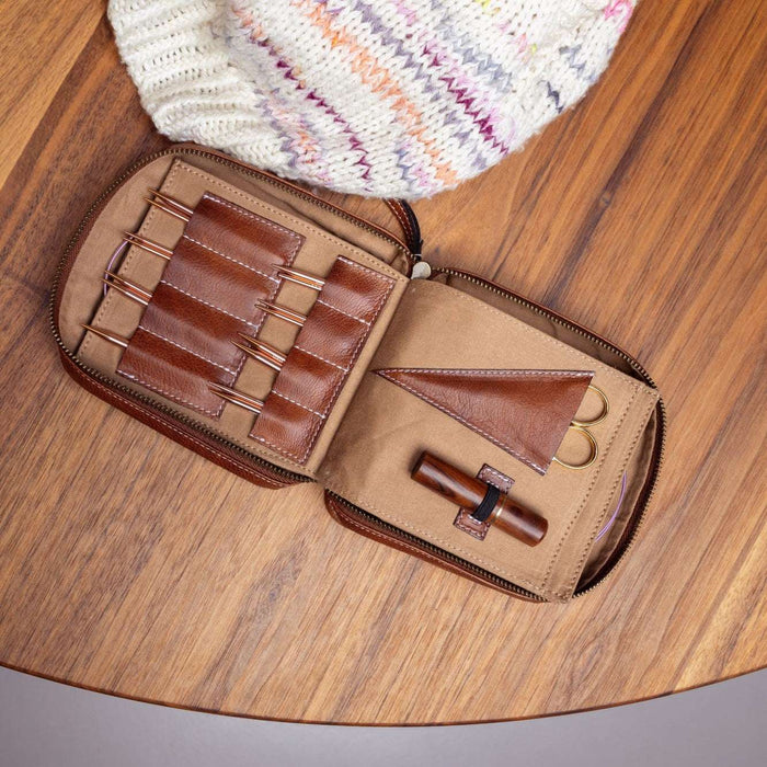 Project 83 Needle Organiser (Walnut)-Knitting Bag-RE:DESIGNED-Wild & Woolly Yarns