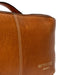 Project 9 Knitting Project Bag in Burned Tan/Brass leather with patinated finish.