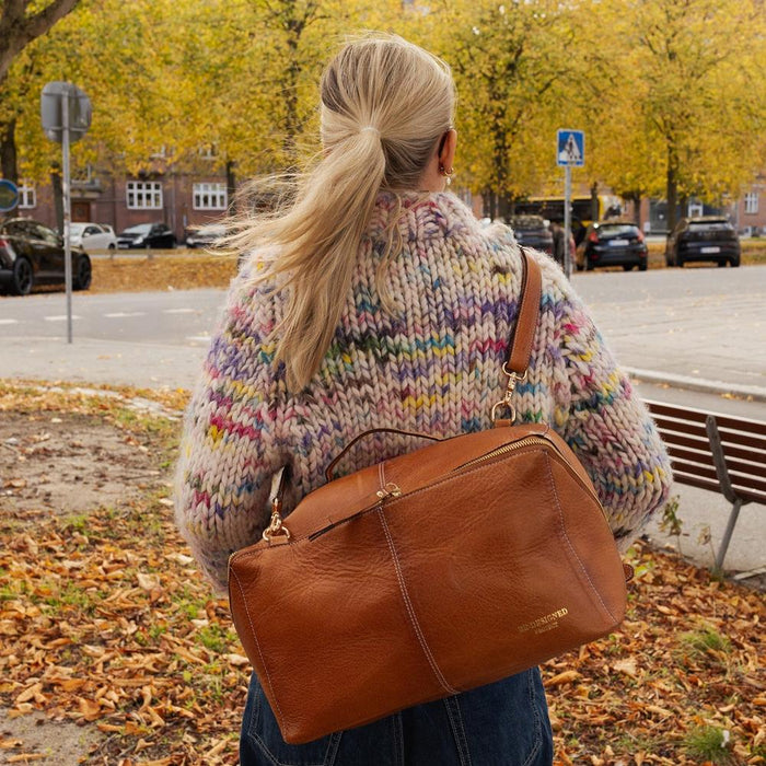 Project 90 Knitting Project Bag (Burned Tan)-Knitting Bag-RE:DESIGNED-Wild & Woolly Yarns