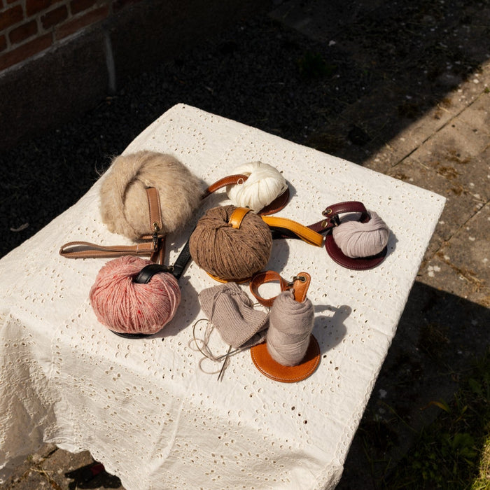 Project 94 Yarn Minder(Burned Tan)-Knitting Bag-RE:DESIGNED-Wild & Woolly Yarns