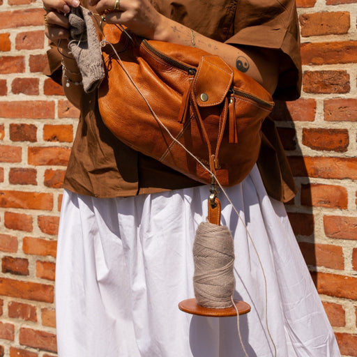 Project 94 Yarn Minder(Burned Tan)-Knitting Bag-RE:DESIGNED-Wild & Woolly Yarns