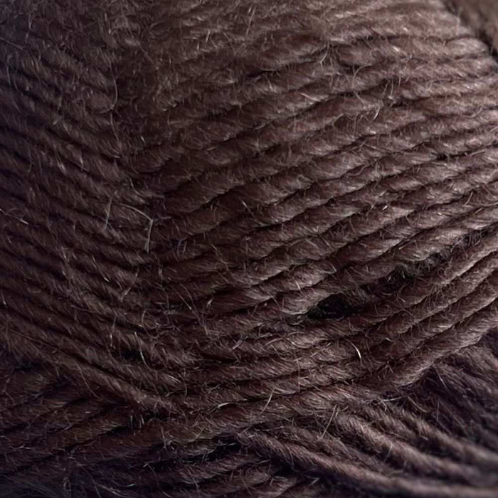 Adorable Fan Stitch Scarf Knit Kit-Knitting Kit-Wild & Woolly Yarns-Chocolate (8291)-Without-Wild & Woolly Yarns