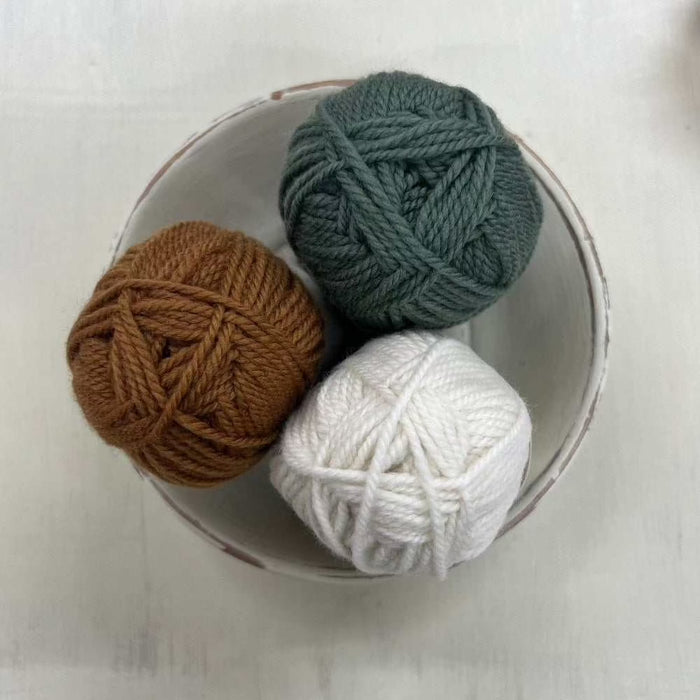 Baby Aspen Sweater & Hat Knitting Kit-Knitting Kit-Wild & Woolly Yarns-Blossom-0-3 Months-Wild & Woolly Yarns