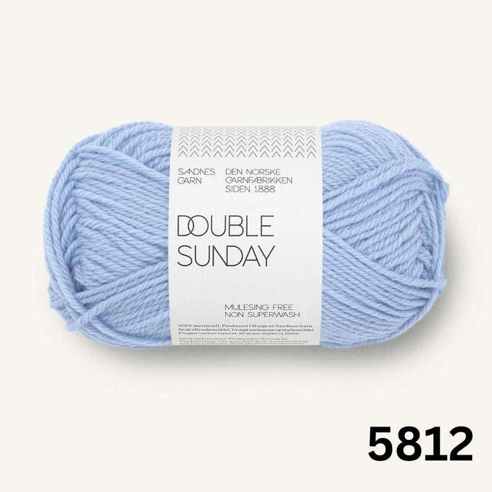 Building Blocks Baby Blanket Knit Kit-Knitting Kit-Wild & Woolly Yarns-Brunnera Blue (5812)-Wild & Woolly Yarns