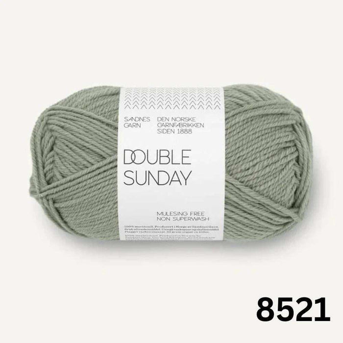Building Blocks Baby Blanket Knit Kit-Knitting Kit-Wild & Woolly Yarns-Dusty Light Green (8521)-Wild & Woolly Yarns