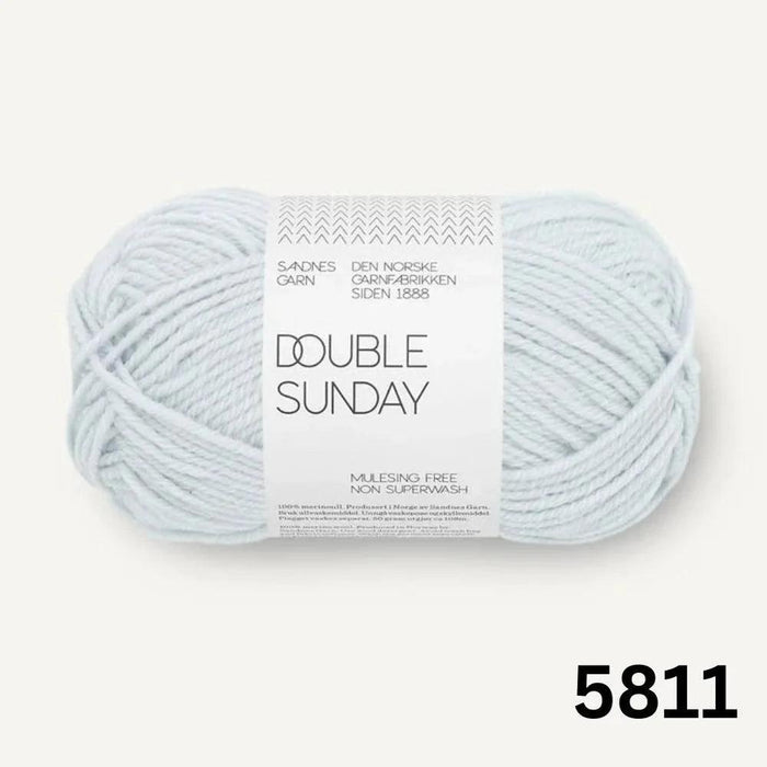 Building Blocks Blanket Knit Kit-Knitting Kit-Wild & Woolly Yarns-Arctic Ice (5811)-Without Needles-Wild & Woolly Yarns