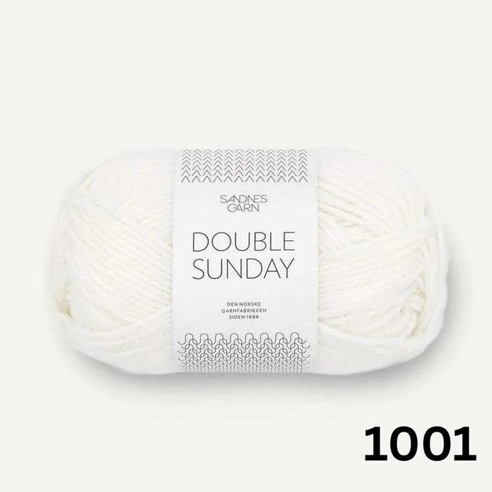 Building Blocks Blanket Knit Kit-Knitting Kit-Wild & Woolly Yarns-White (1001)-Without Needles-Wild & Woolly Yarns