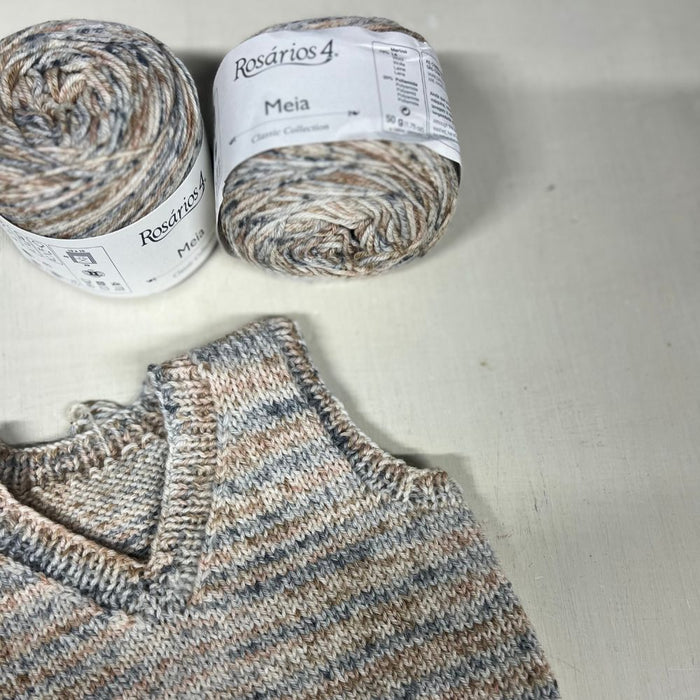 Classic Baby / Toddler Pullover Vest Knit Kit-Knitting Kit-Wild and Woolly Yarns