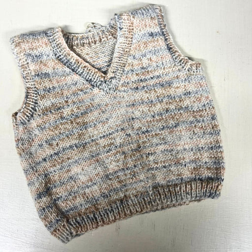 Classic Baby / Toddler Pullover Vest Knit Kit-Knitting Kit-Wild and Woolly Yarns