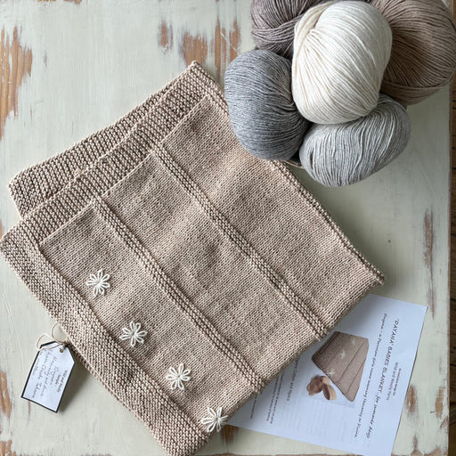 'Dayana' Summer Baby Blanket Knit Kit-Knitting Kit-Wild and Woolly Yarns