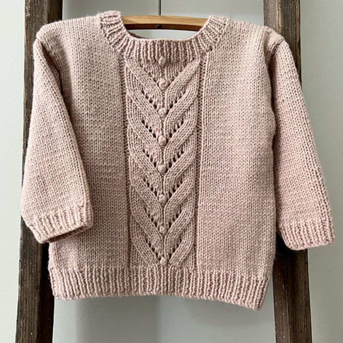 Eden Jumper Knitting Kit – Wild Earth Eden 8 Ply-Knitting Kit-Wild & Woolly Yarns-Blossom-6-9 Months-Wild & Woolly Yarns