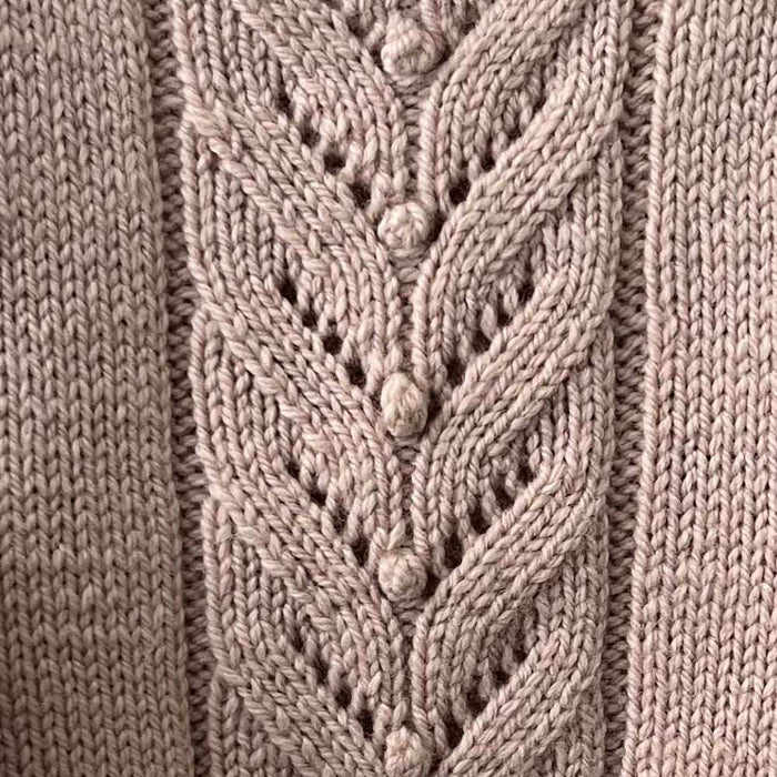 Eden Jumper Knitting Kit – Wild Earth Eden 8 Ply-Knitting Kit-Wild & Woolly Yarns-Blossom-6-9 Months-Wild & Woolly Yarns