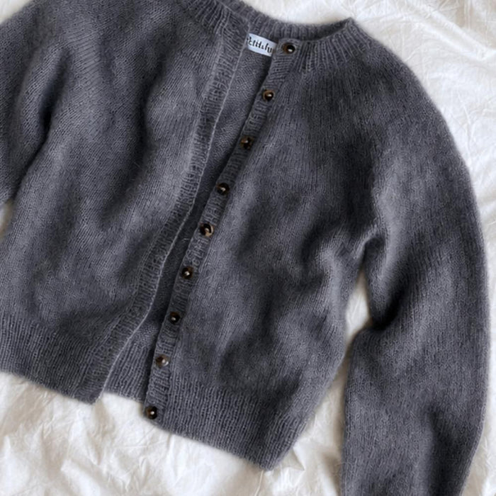 Novice Cardigan Mohair Knit Kit-Knitting Kit-Wild & Woolly Yarns-0067-XS / S / M-Wild & Woolly Yarns