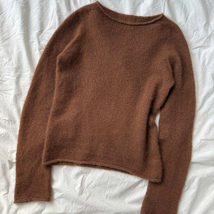 PetiteKnit Ivy Blouse Knit Kit-Knitting Kit-Wild & Woolly Yarns-XXS/XS-Cloud (300)-Wild & Woolly Yarns