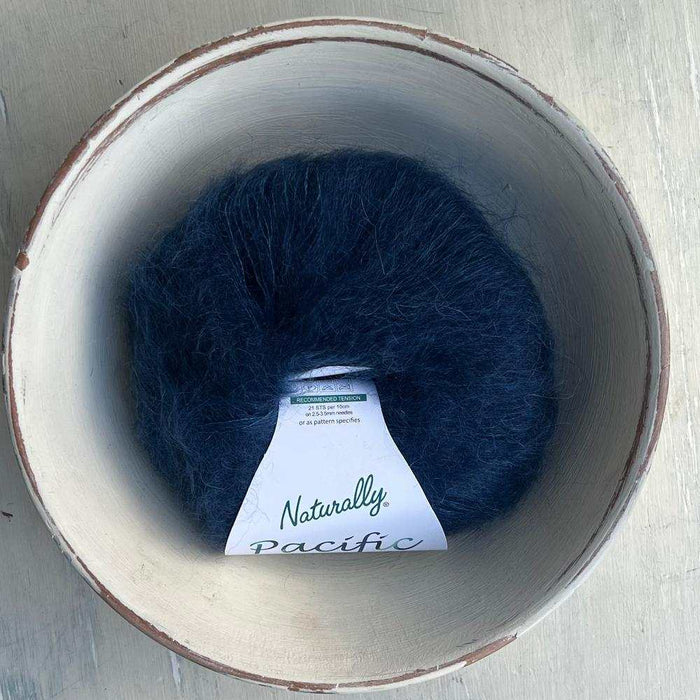 Naturally Pacific Lace | Lace Weight Mohair & Silk Yarn 2ply-Yarn-Wentworth Distributors-Midnight Tide (309)-Wild & Woolly Yarns