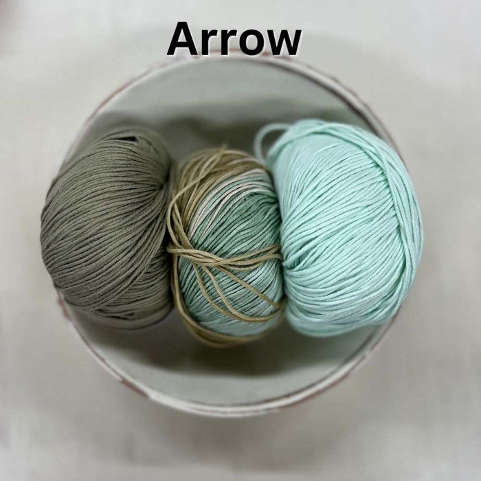 Pure and Simple Organic Face Cloths Knit Kit-Knitting Kit-Wild & Woolly Yarns-Without-Whanganui *NEW*-Wild & Woolly Yarns