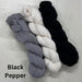 Silvana Shawl Knitting Kit-Knitting Kit-Wild & Woolly Yarns-Without Needles-Black Pepper-Wild & Woolly Yarns