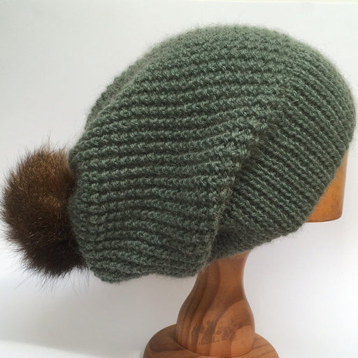 Slouch Beanie Kit-Knitting Kit-Wild and Woolly Yarns