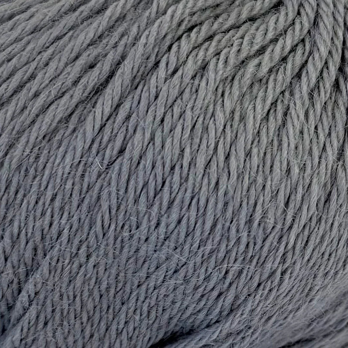 Soft baby alpaca yarn for Slouch Beanie Knit Kit in Castleton Green.