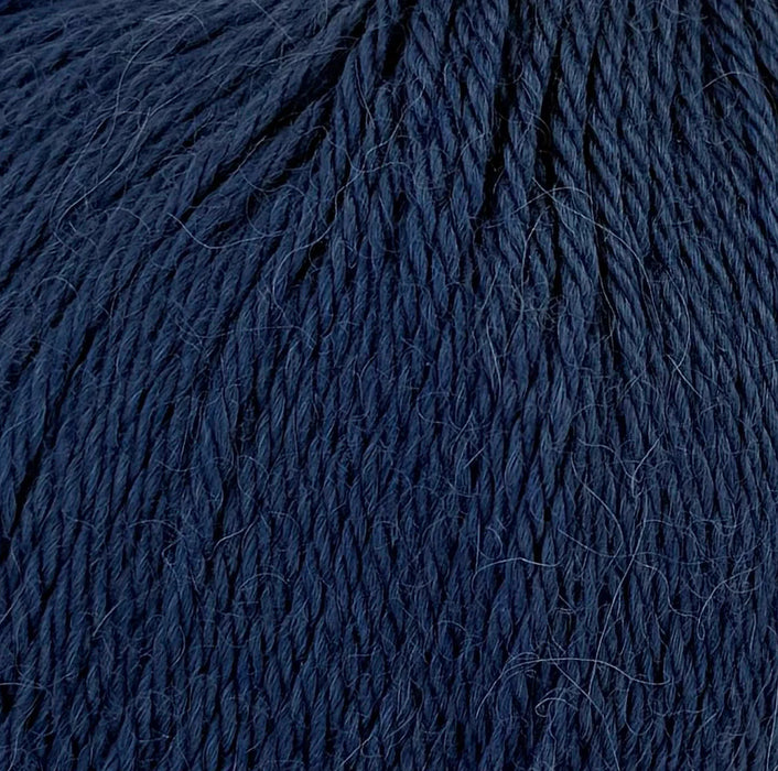 Dark green yarn used in Slouch Beanie Knit Kit with baby alpaca.