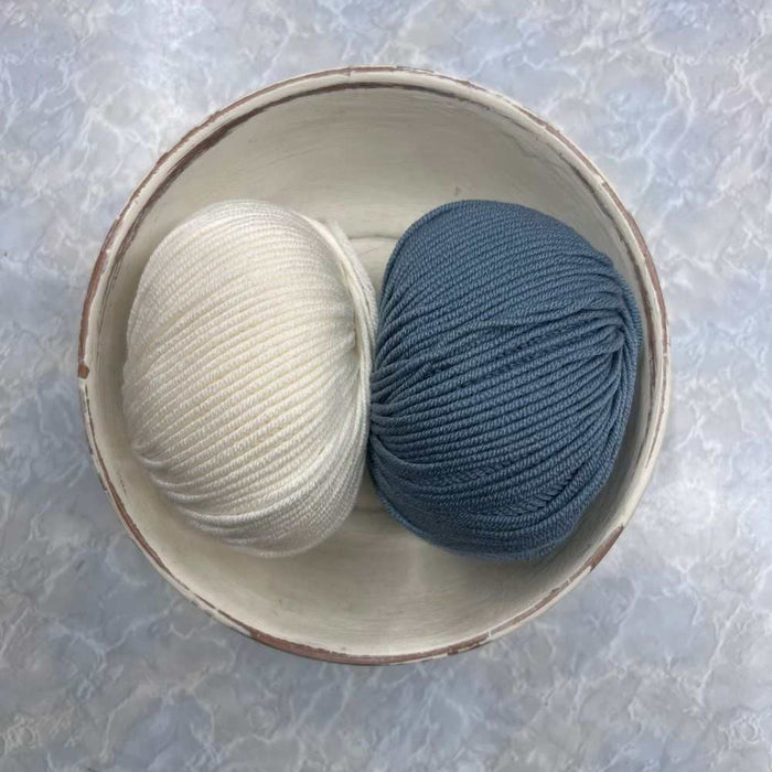 Striped Baby Blanket Knit Kit-Knitting Kit-Wild and Woolly Yarns