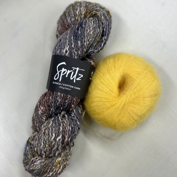 Vibrant Bliss Scarf Knit Kit-Knitting Kit-Wild and Woolly Yarns