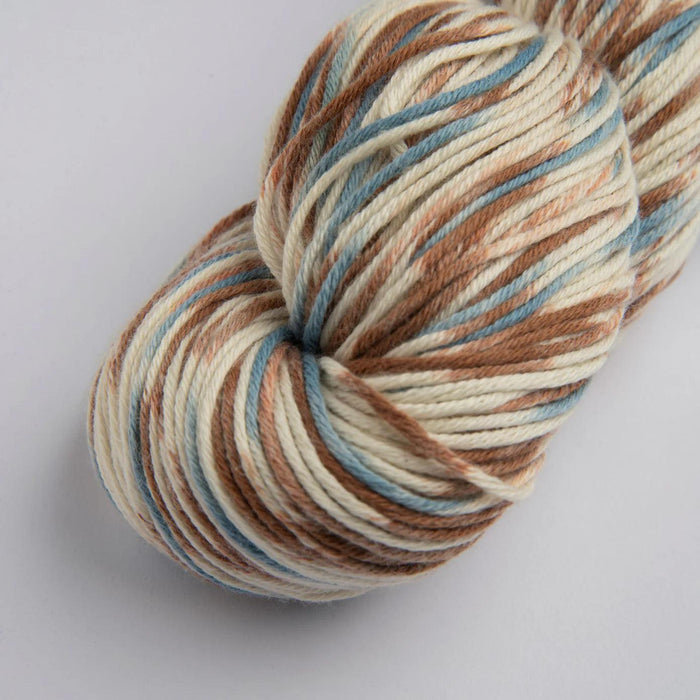 Waves Organic Wash Cloth Knit Kit-Knitting Kit-Wild & Woolly Yarns-Driftwood (3109)-Wild & Woolly Yarns