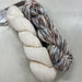 Waves Organic Wash Cloth Knit Kit-Knitting Kit-Wild & Woolly Yarns-Driftwood (3109) & Vanilla Ice Cream (3117)-Wild & Woolly Yarns