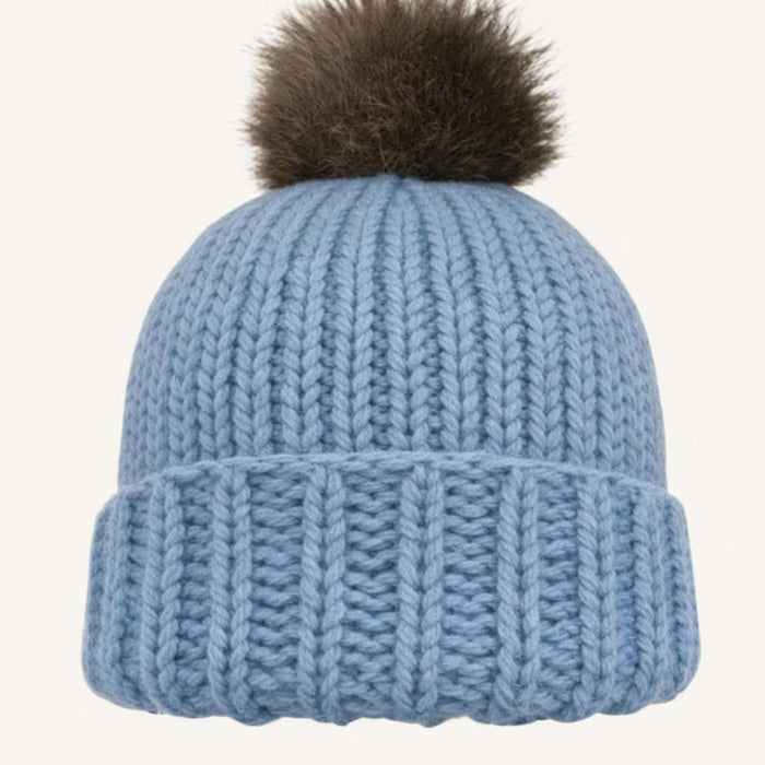 Wild & Woolly Beanie Knit Kit-Knitting Kit-Wild & Woolly Yarns-Above The Clouds (6050)-Wild & Woolly Yarns