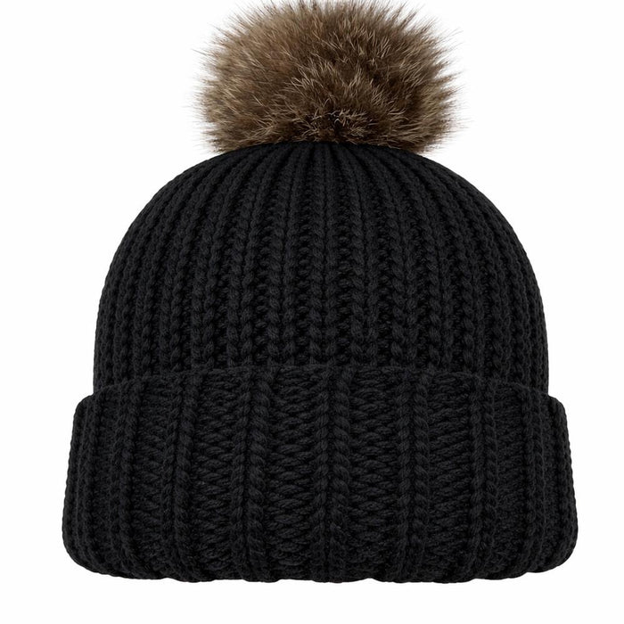 Wild & Woolly Beanie Knit Kit-Knitting Kit-Wild & Woolly Yarns-Black (1099)-Wild & Woolly Yarns