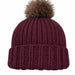 Wild & Woolly Beanie Knit Kit-Knitting Kit-Wild & Woolly Yarns-Deep Burgundy (4372)-Wild & Woolly Yarns
