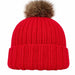 Wild & Woolly Beanie Knit Kit-Knitting Kit-Wild & Woolly Yarns-Red (4219)-Wild & Woolly Yarns