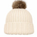 Wild & Woolly Beanie Knit Kit-Knitting Kit-Wild & Woolly Yarns-Whipped Cream (1012)-Wild & Woolly Yarns