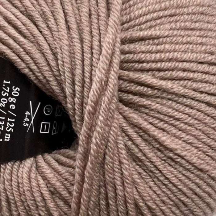 Willow Leaves 8ply Blanket Knit Kit-Knitting Kit-Wild & Woolly Yarns-Biscuit (1605)-Without Needles-Wild & Woolly Yarns