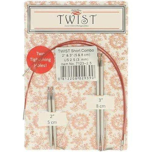 ChiaoGoo TWIST Shorties Combo-Knitting Needles-Knit Knacks-2.25mm-Wild & Woolly Yarns