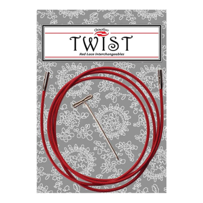 Chiaogoo Twist Red Cables-Knitting Needles-Wild and Woolly Yarns