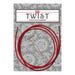 Chiaogoo Twist Red Cables-Knitting Needles-Wild and Woolly Yarns