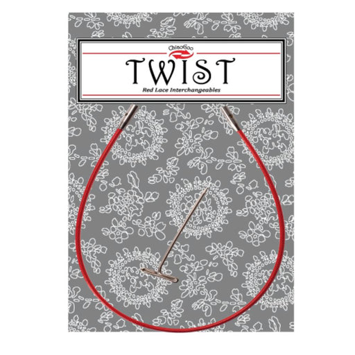 Chiaogoo Twist Red Cables-Knitting Needles-Knit Knacks-Mini [M]-35cm-Wild & Woolly Yarns