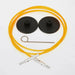 Knitpro Interchangeable Cables w/ key & end caps-Knitting Needles-Trendy Trims-40cm (20cm to make 40cm / 16'' IC needle - Yellow)-Wild & Woolly Yarns