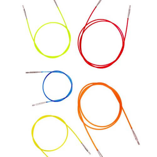 Knitpro Interchangeable Cables w/ key & end caps-Knitting Needles-Wild and Woolly Yarns