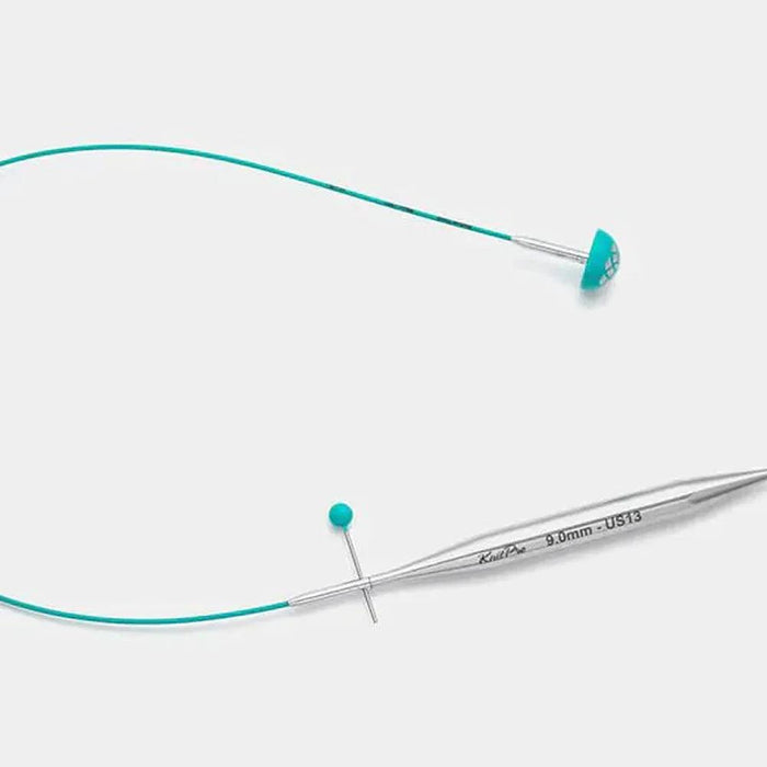 Knitpro Mindful Interchangeable Cables - 360 Deg Swivel-Knitting Needles-Trendy Trims-40cm (20cm to make 40cm / 16'' IC needle)-Wild & Woolly Yarns